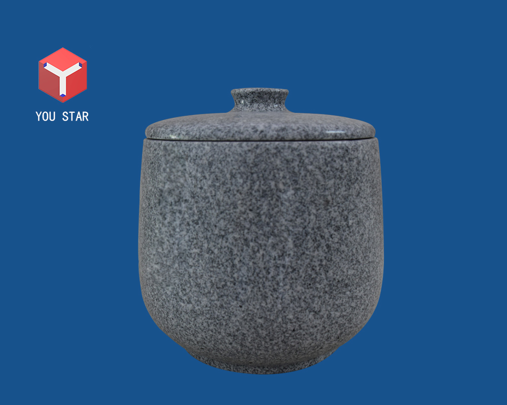 China Gray granite funeral urn